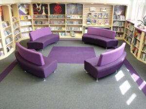 Heckmondwike Newbridge Library Education Carpet Tiles