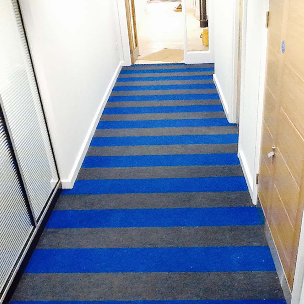 Heckmondwike Supacord Blue and Grey Office Carpet