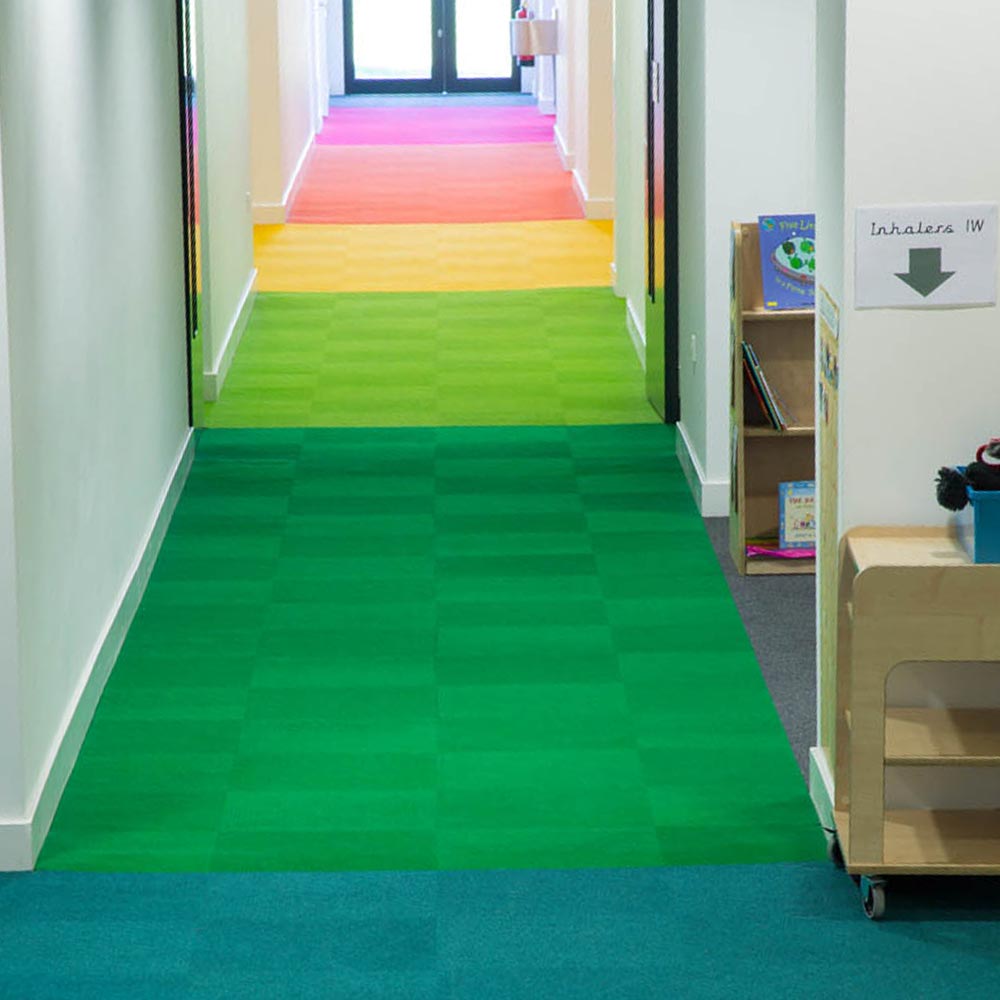 Heckmondwike Supacord Carpet Tiles Education Multi Colours