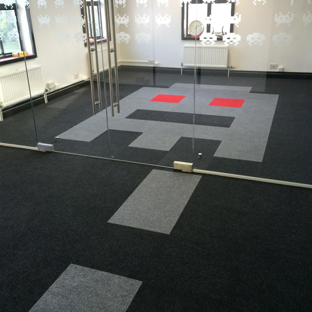 Heckmondwike Supacord Carpet Tiles Space Invader Office