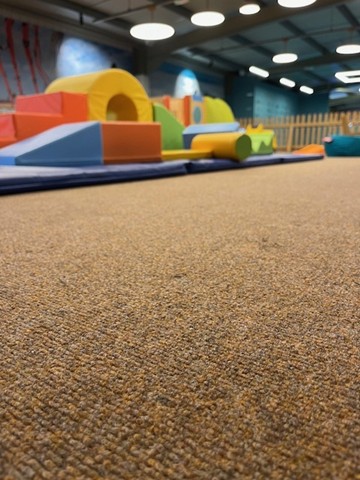 Supacord carpet tiles in Pebble