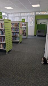 Array tiles in lime at Seaton Carew Community Hub