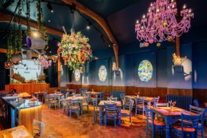 The interior design of the Peter Rabbit Café 