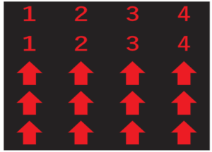 Final production proof for bespoke directional and numbered tiles