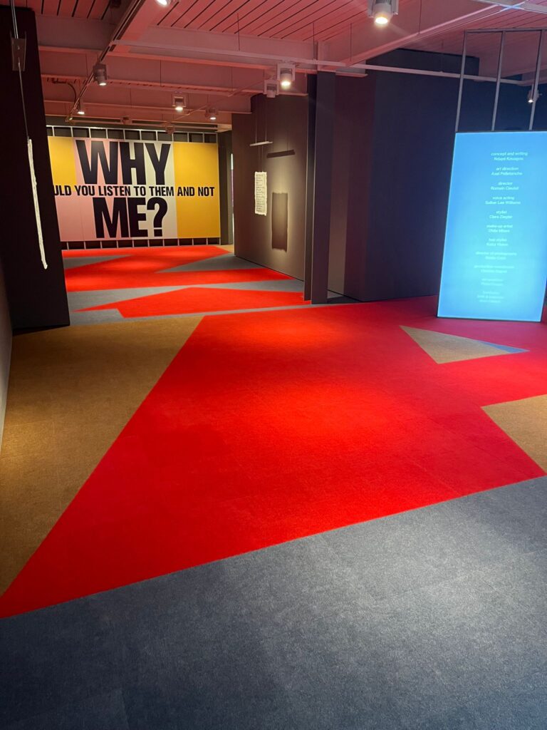 Supacord tiles installed at the Gathering gallery for the contemporary art exhibition